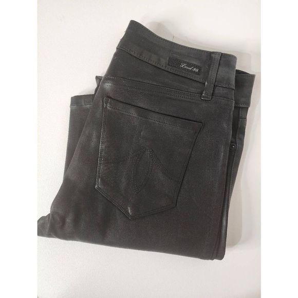 Level 99 Women Forever Black Denim Pants High Rise Skinny Jeans size 28/6 - Picture 8 of 10